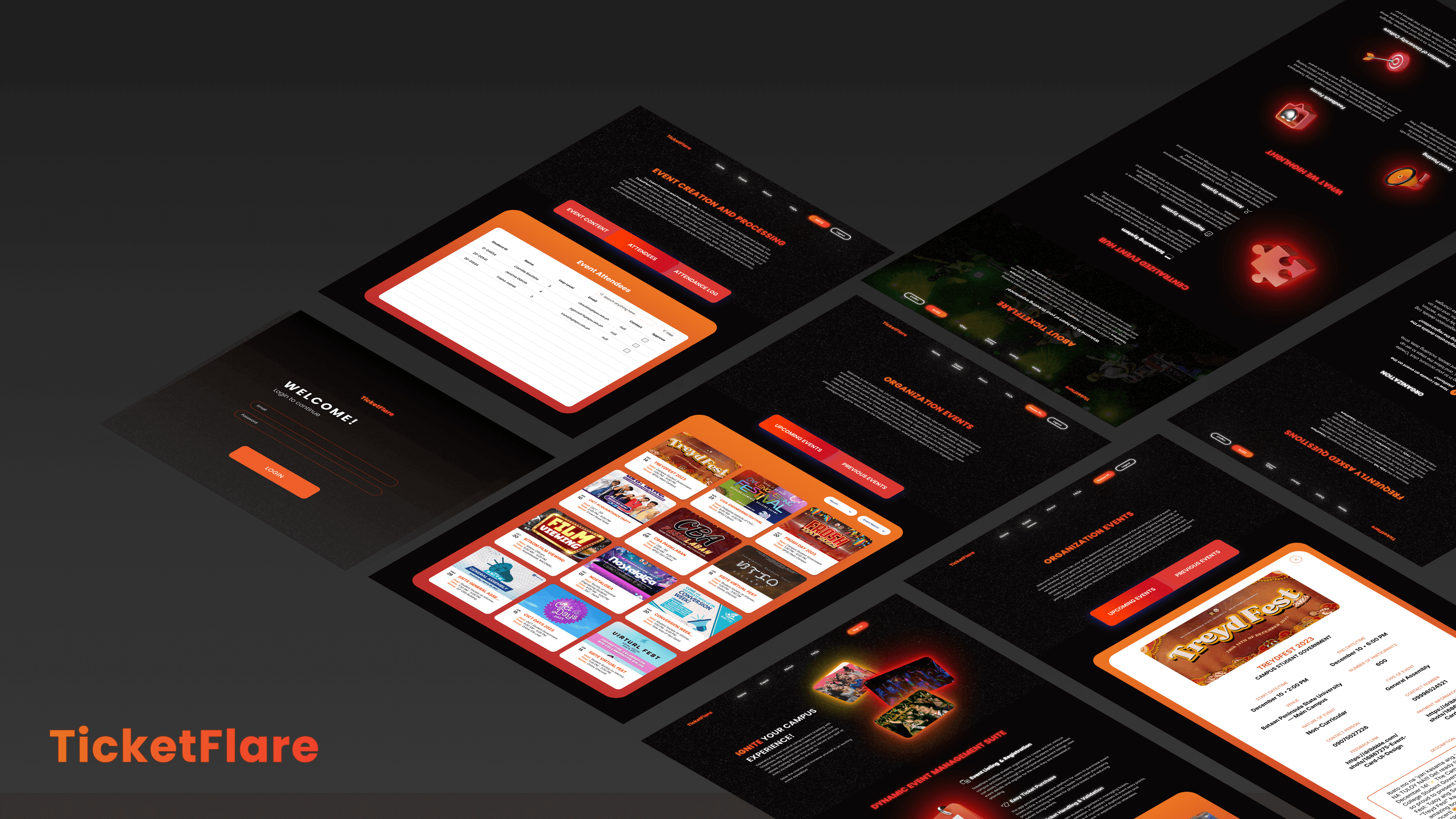 TicketFlare - Event Management System